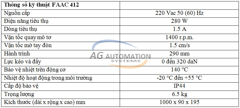faac 412